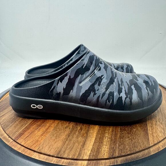 Oofos OOcloog Limited Camo Slip On Clogs Mules Men's 8 Women's 10 - Picture 1 of 8